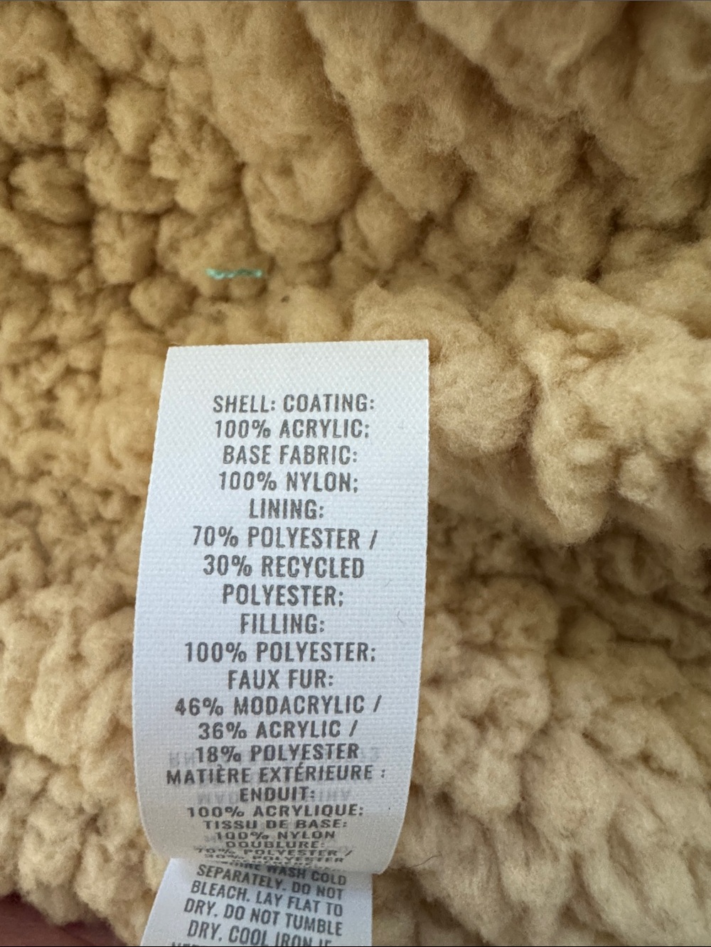 Aerie Orange Quilted Oversized Puffer Jacket with Faux Fur Collar - Picture 4 of 8